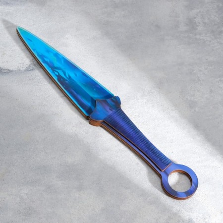Wooden souvenir "kunai" blue flame