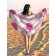 Pareo and beach rug "Bright colors", d = 150 cm