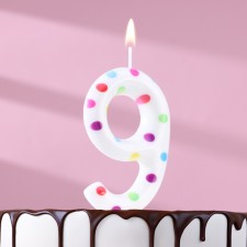 A candle in a cake for a birthday 