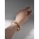 Bracelet Cuff "Pearl", metal, color gold