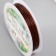 Elastic band for weaving "coffee" winding 10 m, width 0.8 mm 6.5x6.5x1.3 cm