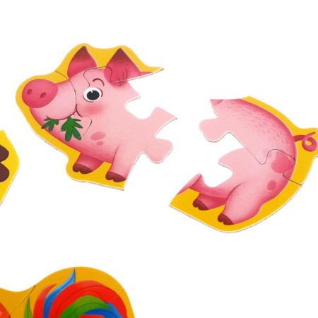 Maxi-puzzles "Our Farm", 5 puzzles, 20 details-3