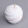 Figure candle "Spiral ball", 5.5x5.5 cm, white