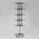 Turntable, 5 tiers of 8 hooks, 20 × 20 × 60, black color