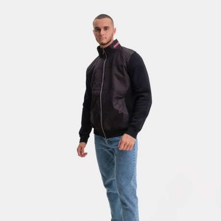Windbreaker male, black color, size S