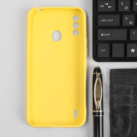 Red Line Ultimate cover for ITEL A48, silicone, yellow-1
