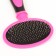 Pucoproding Plastic soft with rounded teeth, medium, 9.5 x 16 cm, pink