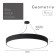 LED LED GEOMETRIA Ring 88W 4000K 6000LM IP40 80x80x8 Black