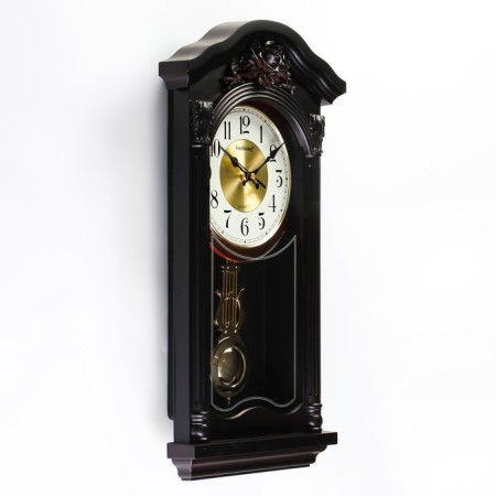 Wall clock, series: pendulum, "azalea", smooth move, d-16 cm, 3 aa-1
