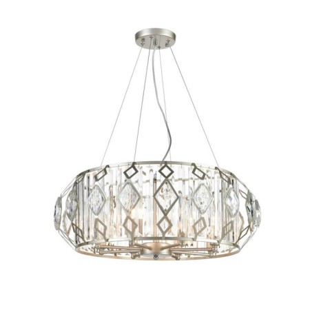 Buzzati chandelier, 8x40W E14, champagne color, white
