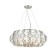 Buzzati chandelier, 8x40W E14, champagne color, white