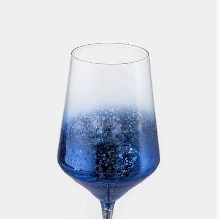 A glass of glass for the wine "Flinking", 500 ml, 8.5 × 25 cm, blue color-1