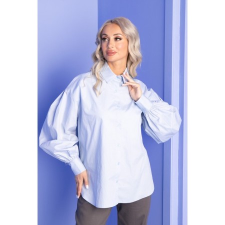 Female shirt, size 44, blue color