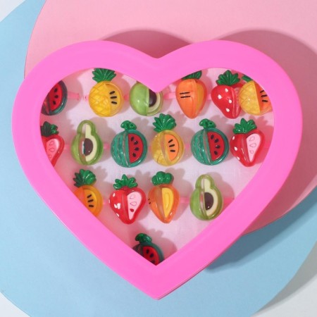 Children's Ring "Assorted" Fruits, Mix shape, color, dimensionless-2