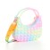 Bag's bag with lightning, pink/blue color