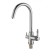 Fashun A4396 kitchen mixer, single -leaf, with output for drinking water, brass, chrome