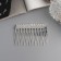 Hair crest "Medea" Geometry, 6.5 × 4 cm, silver