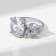 Ring "Jewelry" Ovala, white color in silver, dimensionless