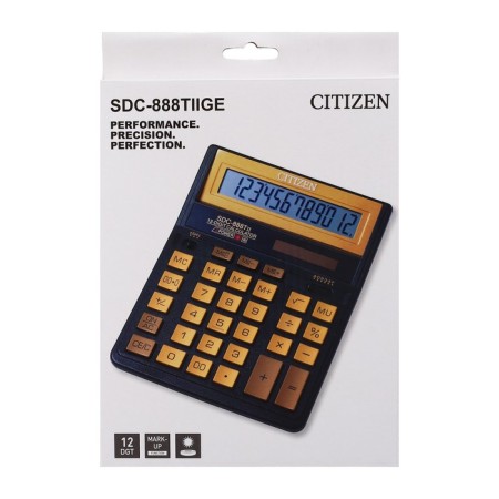 CITIZEN CITIZEN "SDC-888TIIGE", 12-bit, 158 x 203 x 31 mm, double power, black/gold-4