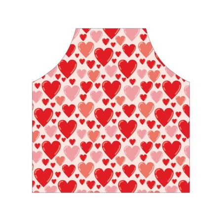 Apron kitchen with a photo print "Sea of ​​hearts", adjustable, size OS-2