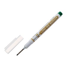Permanent marker 0.7 mm, with an elongated tip, green