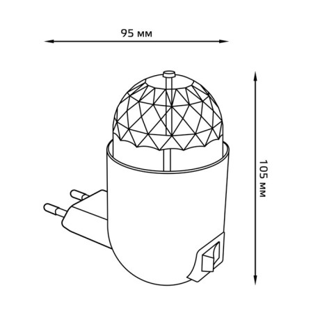 Night lamp drive, 3W, white color-6
