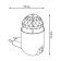 Night lamp drive, 3W, white color