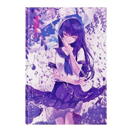 Diary of a low -up A5, 160 sheets in the "Anime. In the rain" line, solid cover, matte lamination, block 60 g/m2