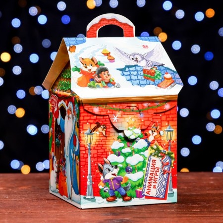 Gift box "Mishkina Dreams", house 12 x 12 x 19 cm