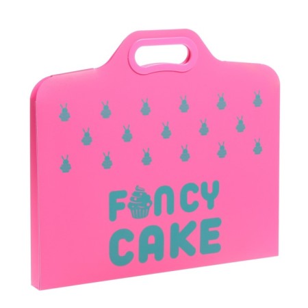 Folder with handles plastic A4, 370 x 300 x 110 mm, with a cut handle, Phoenix "Bunny"
