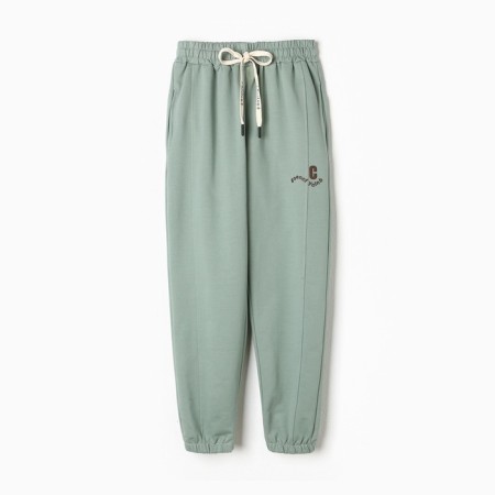 Sports pants for girls, color light green, height 146 cm-4