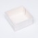 Confectionery packaging, white with PVC lid, 17 x 17 x 8 cm