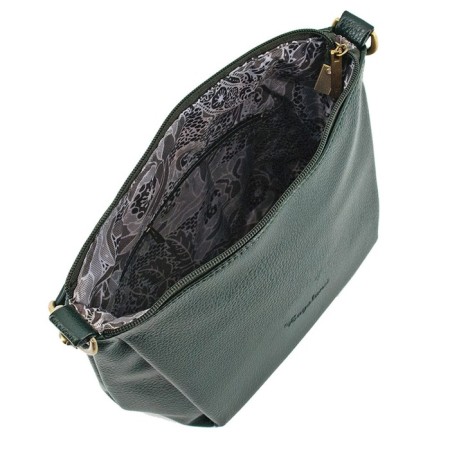Women's bag B2787-04110, dark green color, artificial leather, 19x10x23 cm-1