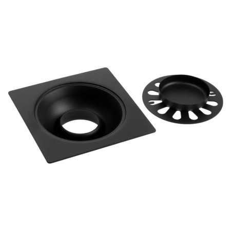 Zein gap, 100x100 mm, vertical, external/inside d = 40/37 mm, stainless steel, black-3