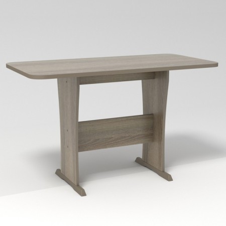 Dining table "Chord", 1205x600x735, cover 16mm, ash shimo dark