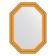 Mirror in the baguette frame, aged gold 67 mm, 52x72 cm