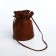 Puff bag, brown color