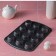 Baking uniform “Circle”, 40 × 28 × 4 cm, 12 cells, anti -stick coating, black color