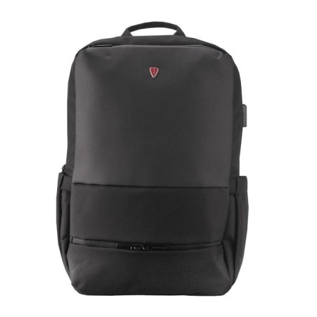A backpack, a lightning department, with USB, mount on a suitcase, black color-1