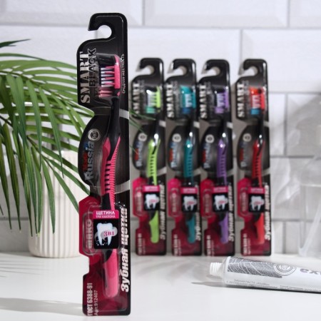 SPLL toothbrush Black of average stiffness,