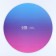 Subway for the cake reinforced, confectionery packaging, “pink-blue gradient”, 28 cm, 2.5 mm