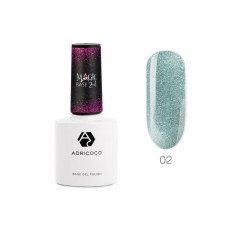 Reflective color base Adricoco Magic Base 2 in 1, No. 02 Magic Green, 8 ml