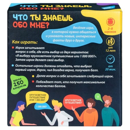Board game "What do you know about me?"-2