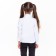 Turtleneck for girls, white color, height 122 cm