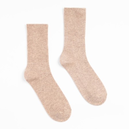 Women's socks, beige color, size 23-25 ​​(36-40)-1