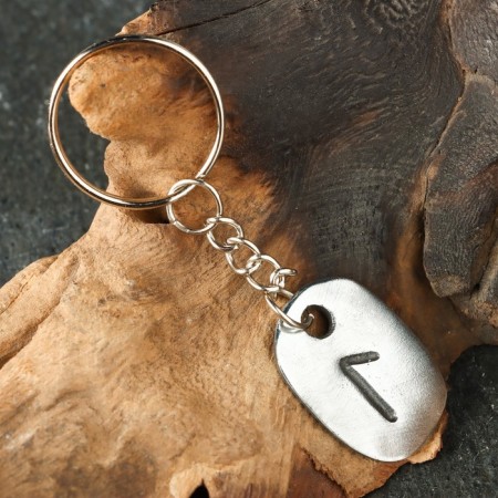Amulet "Scandinavian runes", Runa Laguz, 21x29mm, metallic-5