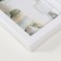 Photo frame plastic in 4 photos 10x15 "Vase with spikelets" white 41.5x32.2x2.5 cm