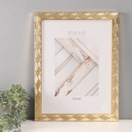 Photo frame plastic to worlds 30x40 651611-15 (6) gold (plastic screen)