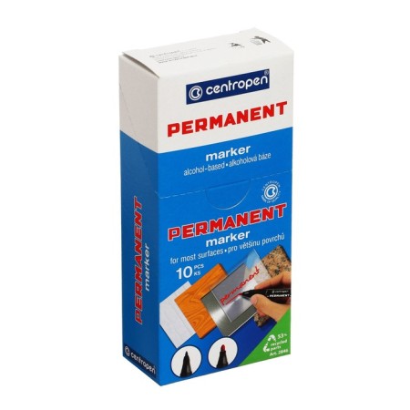 Permanent marker 3.3 mm centropen 2836, red color-4