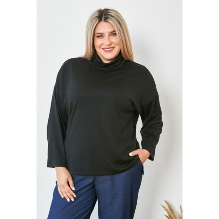 Women's turtleneck, size 54, black color